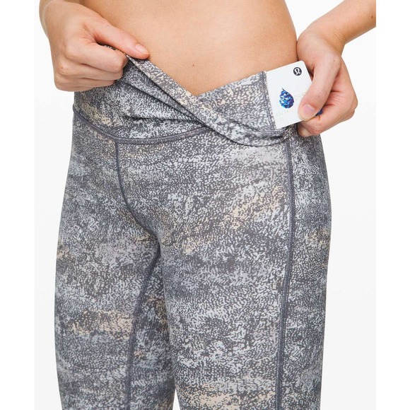 Lululemon Wunder Under Crop (High-Rise) *Full-On Luxtreme 21" Size 4 Gray - Picture 5 of 8